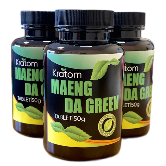 Zelený Maeng Da Kratom v tabletách